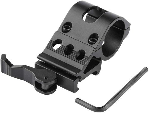 TOCNGAEK 1" Offset Tactical Flashlight Mount and 1" Offset Quick Release Flashlight Mount 2Pack