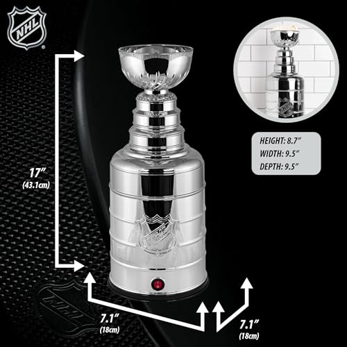 Uncanny Brands NHL Stanley Cup Popcorn Maker - Hot Air Microwave Style