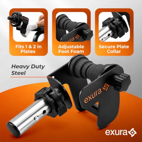 EXURA Single Leg Tibialis Trainer - Adjustable Foot Plate for Ankle & Knee Strengthening