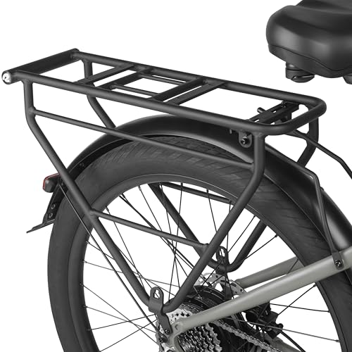 Electric Bicycle Rear Rack 55 lbs Capacity Aluminum Cargo Bike Rack - Haul Variation