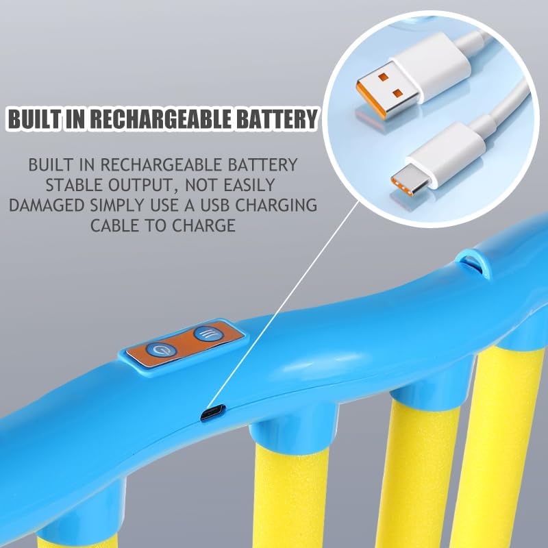 Reaction Time Training Toy - Hand-Eye Coordination Drop Stick Game | Upgraded Remote Control, 3 Speeds, Blue