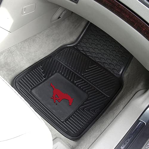 FANMATS NCAA SMU Mustangs Vinyl Car Mat Set - Southern Methodist University Red