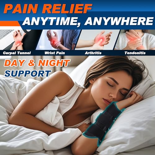 Adjustable Wrist & Thumb Brace for Injury Support, Right or Left Hand