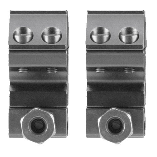360 Tactical .22/Airgun 3/8" Dovetail to 7/8" Weaver Picatinny Rail See-Through Adapter Mount High Profile 9 Slots (Pack of 2 - Rail + Ring)