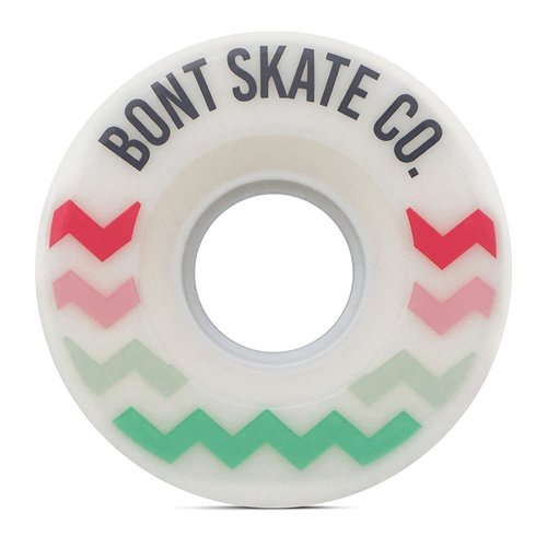 Bont Skates - Glide Outdoor Roller Skate Wheels - 78A - Outdoor - 57x32mm - Replacement Roller Skate Wheels - Set of 4 or 8 (Set of 4 wheels, White/Purple)