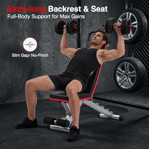 Adjustable Foldable Exercise Bench for Full-Body Home Workout – Hyperextension & Core Training