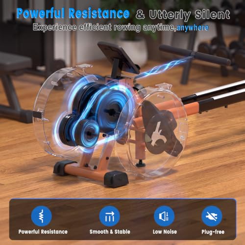 Foldable Magnetic Rowing Machine with 16 Resistance Levels & App Connectivity