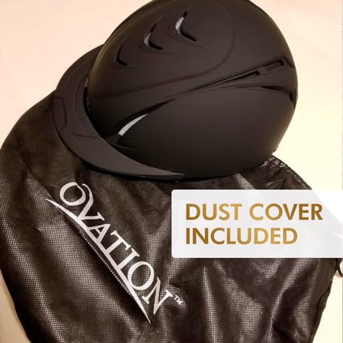 Ovation Deluxe Equestrian Helmet Black Small/Medium Safety Riding Gear