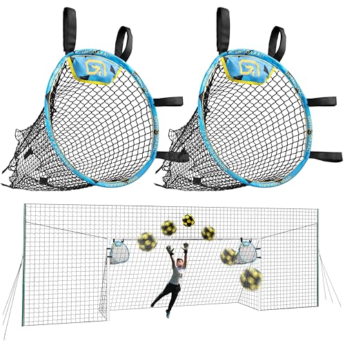 Open Goaaal Large Soccer Goal with Targets, Rebounder & Backstop