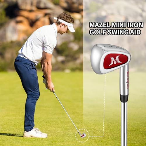 Mini Driver Golf Swing Trainer Aid for Hitting Accuracy & Speed - Red, Right Hand