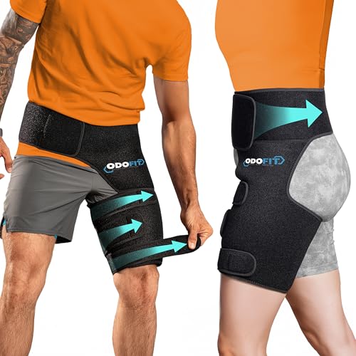 Hip Support Brace for Sciatica Pain Relief - Right Leg L/XL
