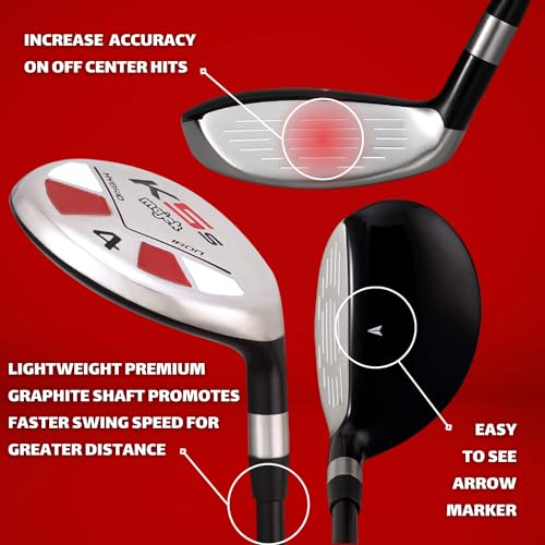 Majek Golf Hybrid #4 Senior Flex Right-Handed Utility Club