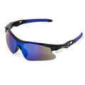 ZOSIMP Unisex Sports Sunglasses UV400 Protection Shatterproof Lenses Windproof Lightweight Frame for Running Cycling Mountain Climbing Outdoor Activities (Blue)