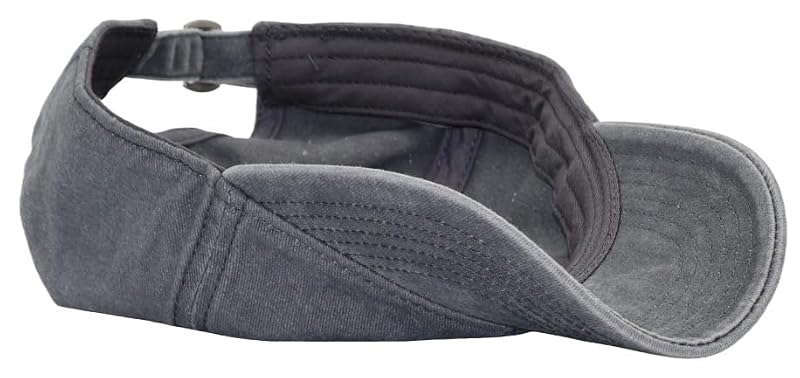 Vintage Washed Cotton Baseball Cap - Adjustable Unstructured Dad Hat Grey, M/L/XL, For Men & Women