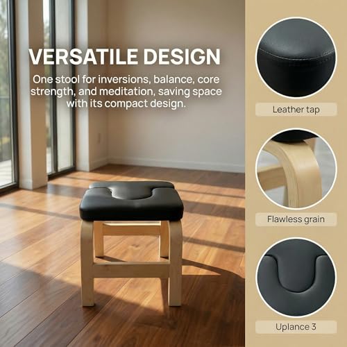 Yoga Headstand Bench Inversion Chair for Balance & Stress Relief - Space-Saving Fitness Equipment