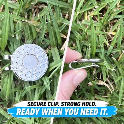 Golf Ball Marker with Hat Clip - Putt Now Wine Later Bling Design
