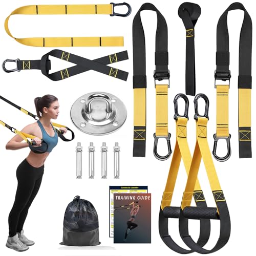 Home Resistance Training Kit with Handles, Door Anchor & Workout Guide