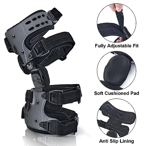 Unloader Knee Brace for Osteoarthritis Pain Relief & Joint Support - Gray