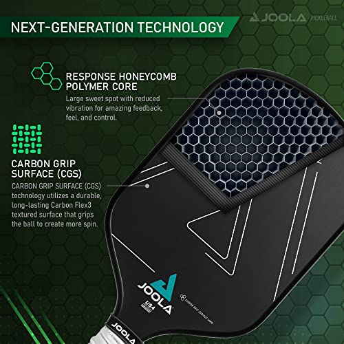 JOOLA Vision Pickleball Paddle with Carbon Grip Surface & Honeycomb Core, USAPA Approved