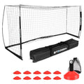 Storgem Collapsible Metal Frame Soccer Goal for Backyard, Multiple Sizes
