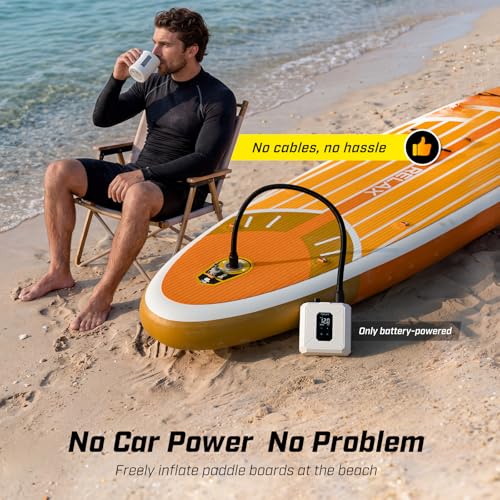 Cordless Electric Paddle Board Pump - Rechargeable SUP Inflator & Deflator