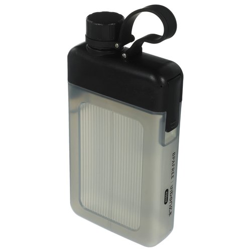 Kichvoe Portable Square Water Bottle 15Oz Lightweight Reusable Sports Flask with Leakproof Lid for Outdoor Gym Travel