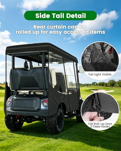 Weimell 4-Passenger Golf Cart Enclosure for DACH Apollo Waterproof Cover