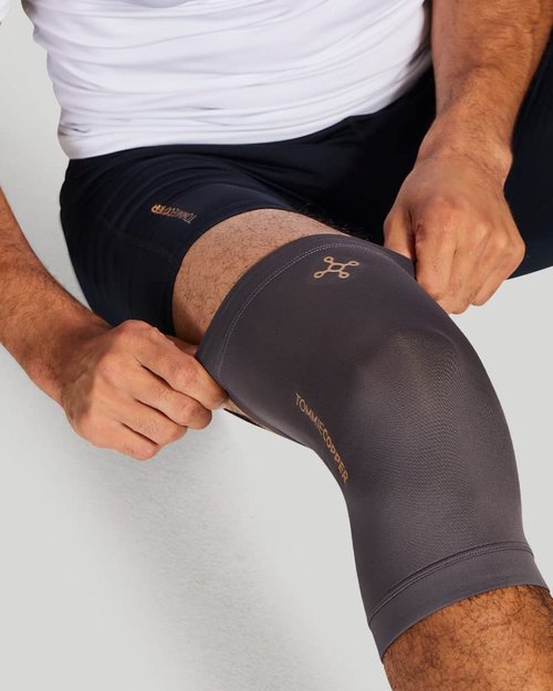 Tommie Copper Unisex Core Compression Knee Sleeve, Slate Grey, Medium