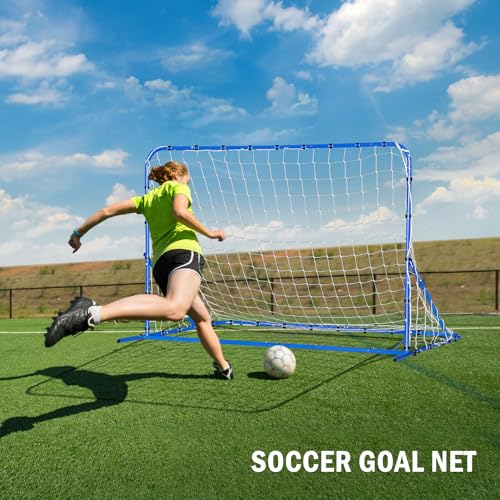 6FT x 4FT Dual-Mode Soccer Rebounder & Goal Net - Winthai