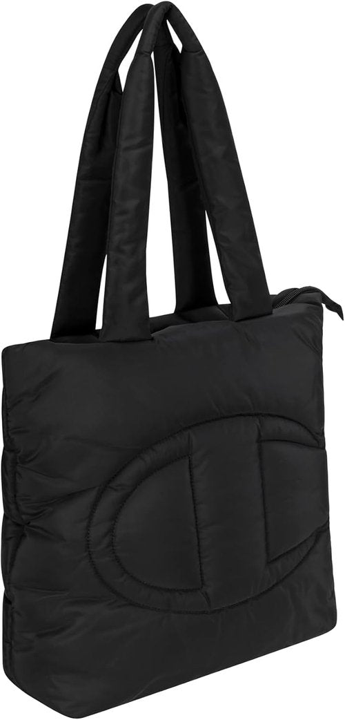 Champion Quilted Billie Tote Bag - Memory Cloth, Zip Closure for Work & Travel | Stylish & Durable