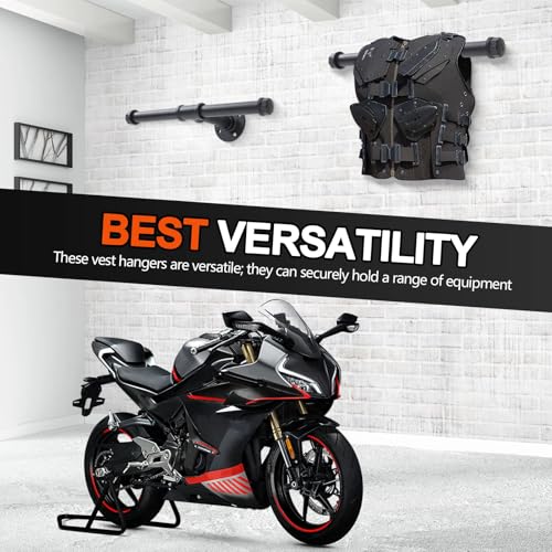 Yaocom Wall Mount Weight Vest Hanger - Round 2 Pack for Gym & Garage