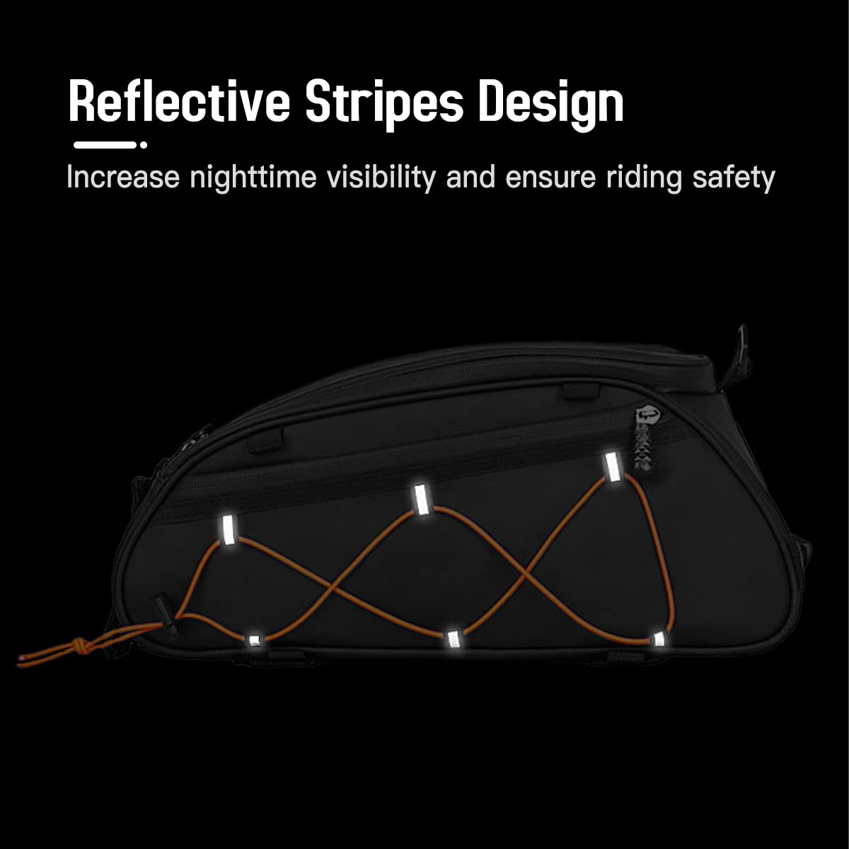 YIWENG Bicycle bag, 3-in-1 Bike Rack Bag Trunk Bag Waterproof Bicycle Rear Seat Bag Cooler Bag with 2 Side Hanging Bags Cycling Cargo Luggage Bag Pannier Shoulder Bag