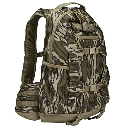 Camouflage Hunting Backpack Waterproof Mossy Oak Bottomland with Rifle & Bow Carry System - 21L