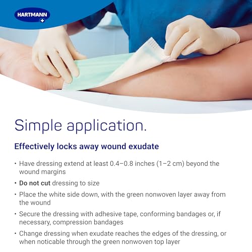 HARTMANN Zetuvit Plus Superabsorbent Wound Dressing 8x10 Inches - Pack of 10