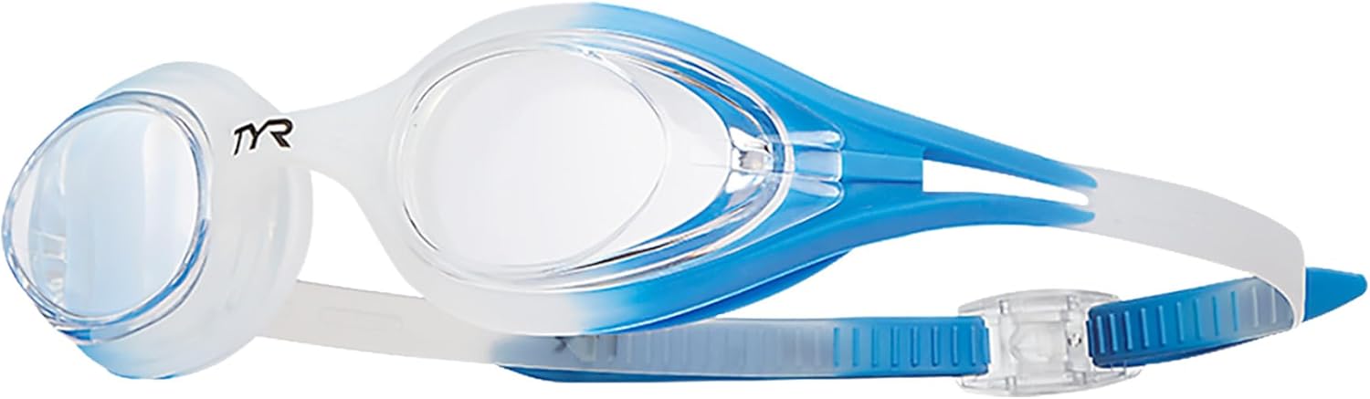 TYR Hydra Flare Swim Goggles - Watertight Design with UV Protection & Speed Adjustment for All Ages