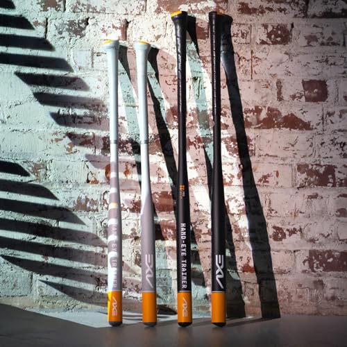 Hand-Eye Trainer Bat with Skinny Barrel - Youth Black and Yellow