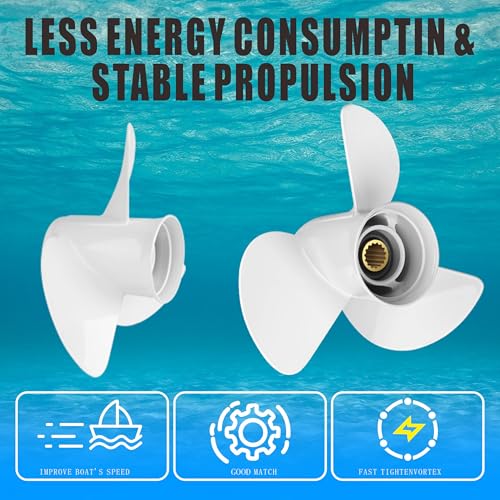 Aluminum Boat Propeller 13.5x15K Fits Yamaha Outboard Engines 60-130HP