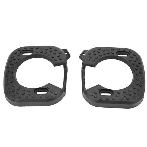 Estink Cycling Shoes Cleat Cover, 1 Pair Black Rubber Quick Release Cycling Pedal Cleat Cover Pedal Shoe Cleat Covers Fit for Zero Light Action Cycling Accessory