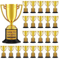 Awesome 24 Pcs Mini Gold Trophy Awards - 4 Inch Plastic Sports Prizes
