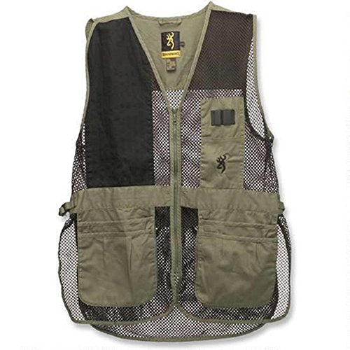 Browning Trapper Creek Mesh Shooting Vest - Sage & Black, X-Large