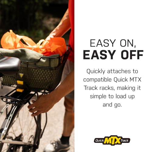Rear Bike Basket for Cycling Storage - Durable Metal Mountable Carrier