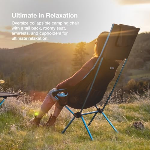 Helinox Savanna High-Back Collapsible Camping Chair - Black