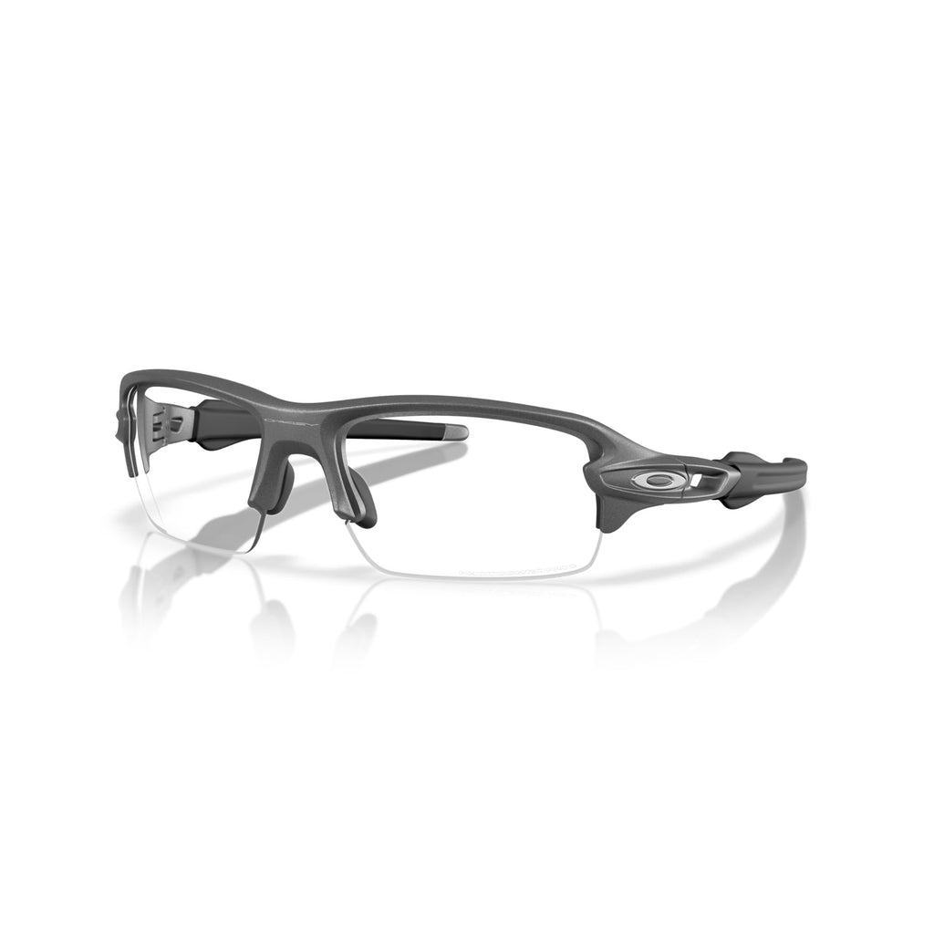 Oakley Flak 2.0 S OO9511 951107 59MM Steel/Clear to Black Iridium Transition Rectangle Sunglasses for Men for Women