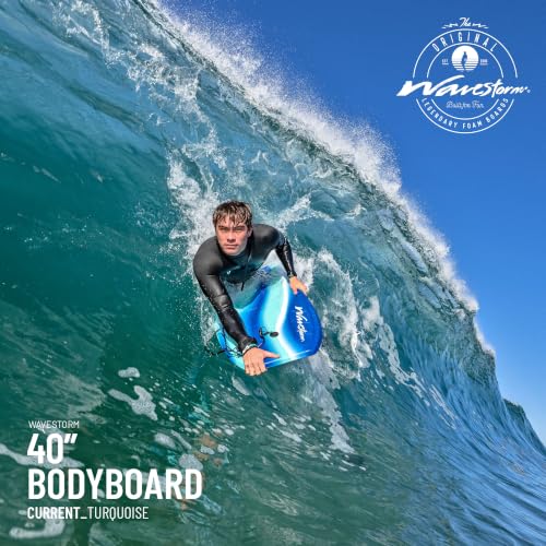 WaveStorm 40" Foam Bodyboard TRQ - Light, Buoyant, Performance Wave Riding
