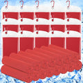 Hosuly 15 Pcs Cooling Towels 40x12 Inches - Red, Reusable Summer Neck & Face Wraps