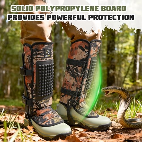 Camo Snake Gaiters 1200D Waterproof Leg Protection for Hiking & Hunting