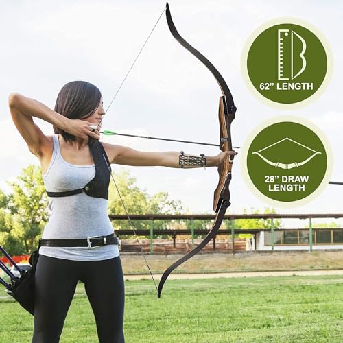Samick Sage 62-inch Takedown Recurve Bow - 25 LB Right-Hand Beginner to Advanced