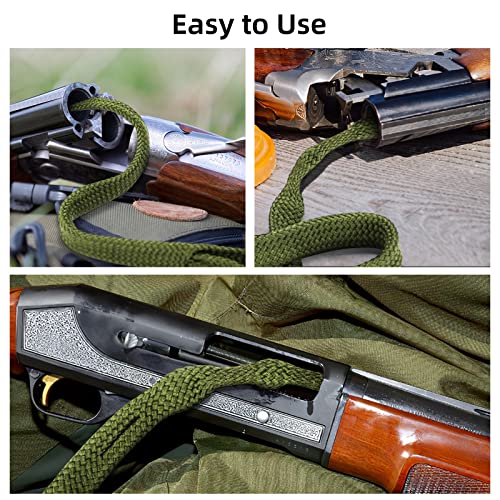 EZshoot Bore Cleaner Kit for 9mm .38 .357 & .380 Caliber Rifles and Pistols - Reusable Compact Rope Brush