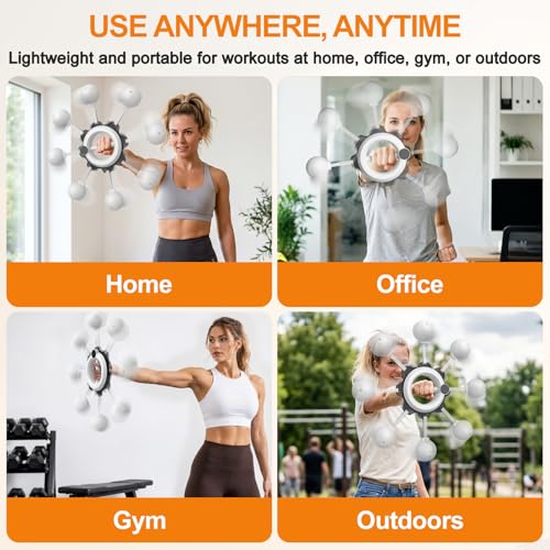 Infinity Hoop for Arms 360° Hand-Crank Arm Trainer - White