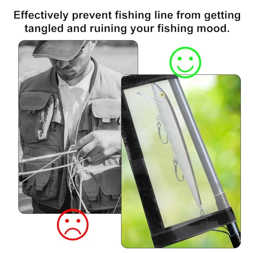 6pcs Clear Fishing Lure Wraps - Transparent Lure Covers for Tackle Organization